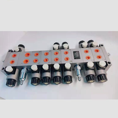 耐久性 24V 6 バンク ソーレノイドバルブ 鋼ブロックのための水力弁 マニフォールド