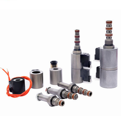プラグイン 5 ポート 3 Way ソレノイド バルブ 液圧 12V / 24V ダブルコネクタ